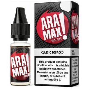 Aramax Classic Tobacco 10ml e-liquid bottle Ireland