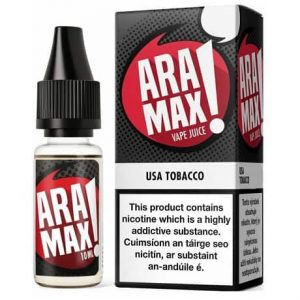 Aramax USA Tobacco 10ml e-liquid bottle Ireland