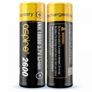Aspire 18650 battery cells 2600mah