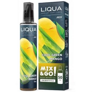 Cool Green Mnago 60ml e-liquid bottle without nicotine by Liqua Mix&Go