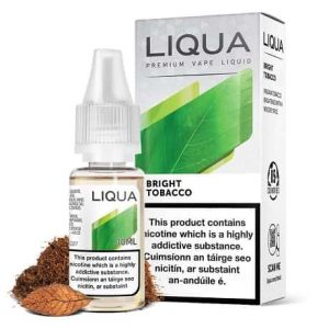Liqua Bright Tobacco 10ml vape eliquid with leaves