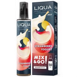 Strawberry Yogurt e-liquid shortfill bottle by Liqua Vape Mix&Go
