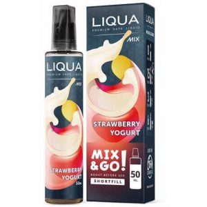 Strawberry Yogurt e-liquid shortfill bottle by Liqua Vape Mix&Go