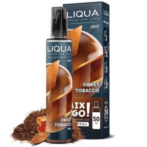 Sweet Tobacco e-liquid bottle by Liqua Liquid Mix&Go