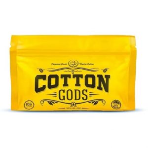 Cotton Gods Organic DIY Vape Cotton yellow front side