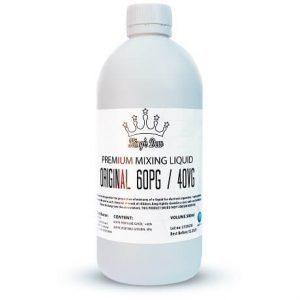60PG/40VG Nicotine free e-liquid base in a 500ml bottle by King's Dew
