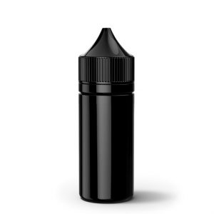 Black E-liquid bottle Chubby 30ml