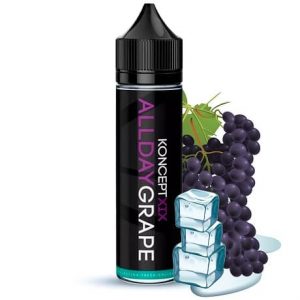 All Day Vape-KonceptXIX 60ml vape juice bottle with grapes and ice cubes
