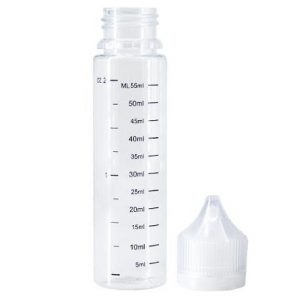 E-liquid bottle 60ml with twist cap and mark scale