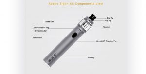 Aspire Tigon e-cigarette in details and explanation