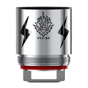 Smok TFV12 Q4 replacement coil with logo V12