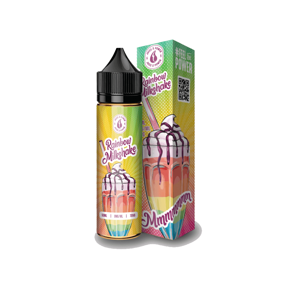 Rainbow Milkshake Juice 'N' Power 60ml Shortfill VAPEAPE Shortfill