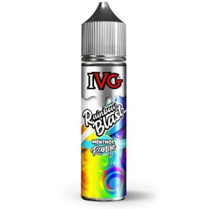 IVG Rainbow Blast 60ml e-liquid with Skittles and ice menthol cubes