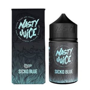 Sicko Blue 60ml Raspberry e-liquid bottle by Nasty Juice