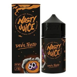 Devil Teeth 60ml nicotine free vape juice bottle by Nasty Juice