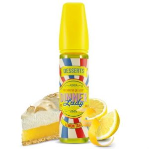 Dinner Lady Lemon Tart 60ml Dessert Vape Juice Bottle with Cake and Lemon