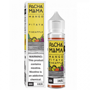 E-liquid Pacha Mama Mango Pitaya Pineapple in a 60ml bottle