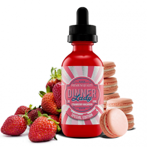 Dinner Lady Strawberry Macaroon 50ml E-liquid Bottle