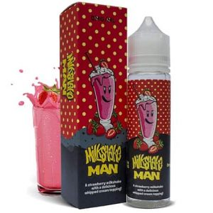 Milkshake Man Strawberry e-liquid bottle