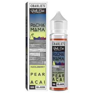 Pacha Mama Huckleberry Pear Acai 60ml e-liquid bottle