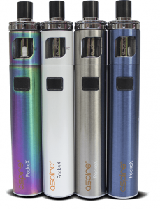 E-cigarette Aspire PocketX in all colours