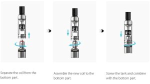 Justfof q14 vape tank how to change the coil