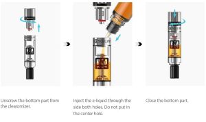Justfof q14 vape tank how to refill the tank