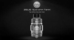 Zeus Sub-Ohm tank poster with logo