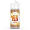 120ml Yeti e-liquid bottle with orange, mango and ice cubes