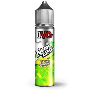 Neon Lime 60ml vape juice bottle by IVG with citrus and splash
