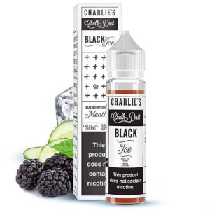 Black Ice e-liquid by Charlie's Chalk Dust with Blackberries, Cucumber and menthol