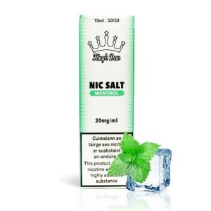 King's Dew 10ml Menthol e-liquid bottle in nicotine salts