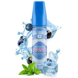 60ml Vape Juice Dinner Lady Blue Menthol with Ice and water splah