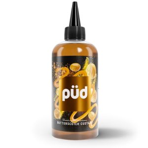 PUD Butterscotch Custard 200ml vape juice bottle