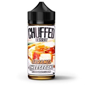 Chuffed Dessert E-juice Caramel Cheesecake 120ml Vape Juice Bottle