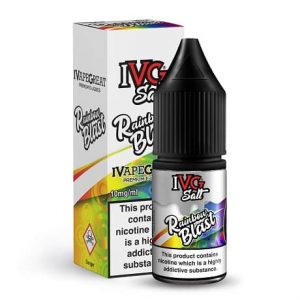 IVG Rainbow Blast 10ml nicotine salt e-liquid bottle