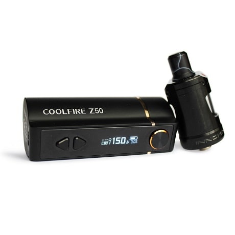 Coolfire Z50 with Zlide Tank in Black colour white background