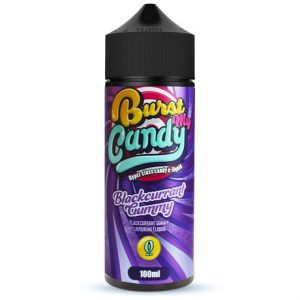 Burst My Candy Blackcurrant Gummy 120ml vape juice bottle