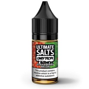 Strawberry Melon Candy Drops 10ml Nic salt e-liquid by Ultimate Salts