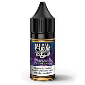 Blackcurrant Ice 10ml nicotine salt e-liquid bottle by Ultimate Salts