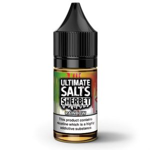 Rainbow Sherbet 10ml nic salt e-liquid by Ultimate Salts