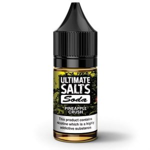 Pineapple Crush 10ml nic salt e-liquid by Ultimate Salts Soda