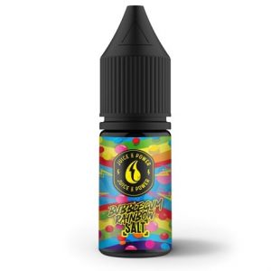 Bubblegum Rainbow Nic Salt E-liquid Bottle by Juice&Power