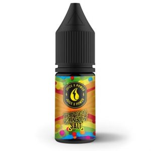 Tropical Rainbow Nic Salt E-liquid Bottle by Juice&Power
