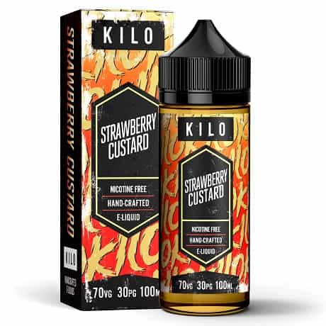 Kilo Strawberry Custard 120 Vape Juice Bottle