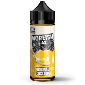 Original Custard Vape Juice Bottle by Moreish As Flawless