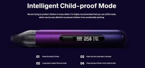 Childproof system of Voopoo pod system