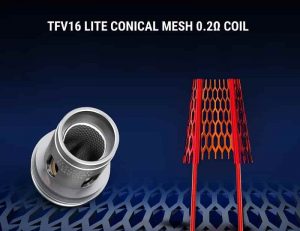 TFV16 Lite Conical Mesh Coil specs