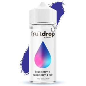 FruitDrop Blueberry Raspberry Ice 120ml E-liquid with splash