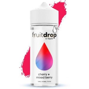 FruitDrop Cherry Mixed Berry 120ml E-liquid with splash